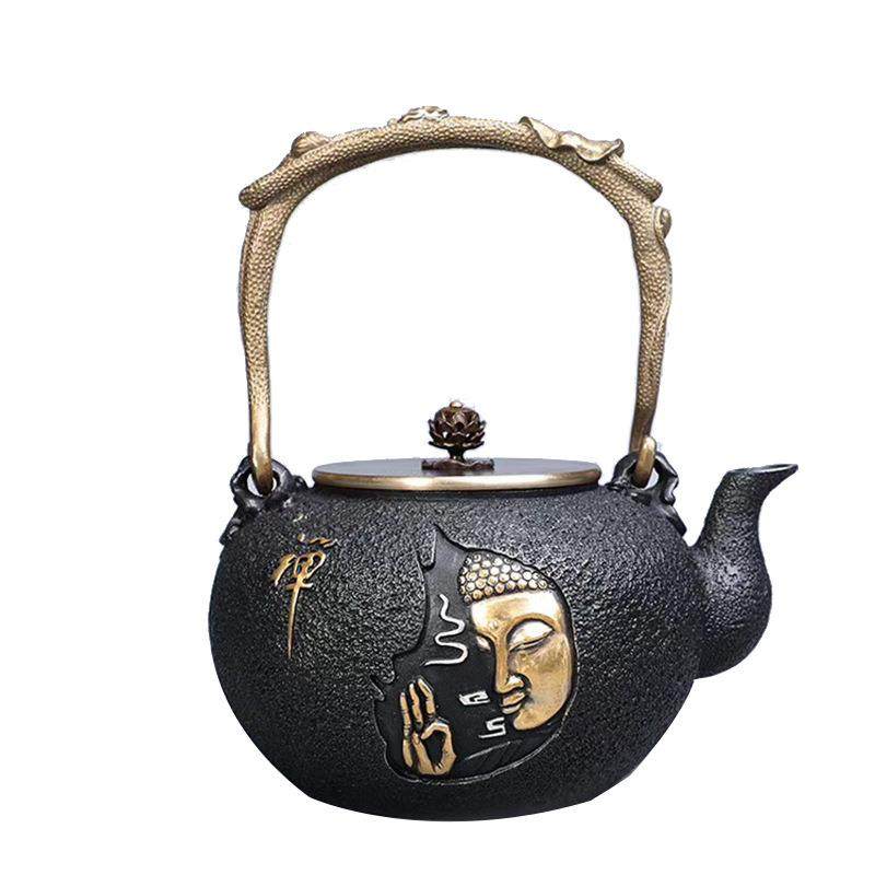 铁壶原铁无涂层内壁鎏金工艺铁壶失蜡法铸铁壶生铁茶壶烧水,餐饮具,茶壶,淘宝优惠券,粉丝福利购,淘宝优惠卷