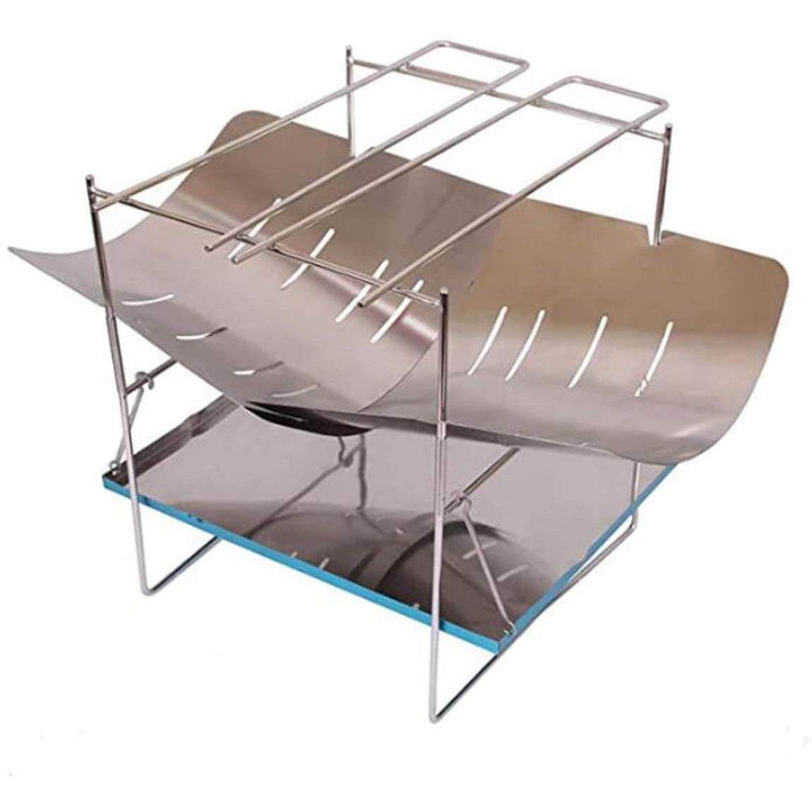 户外野炊不锈钢折叠易收纳焚火台野营篝火盆烧烤架焚火架柴火炉子