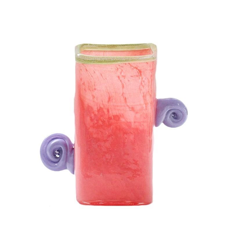 BX241213欧创北意耳糖果手工可爱方缸花瓶双鲜花餐桌电视色柜多巴