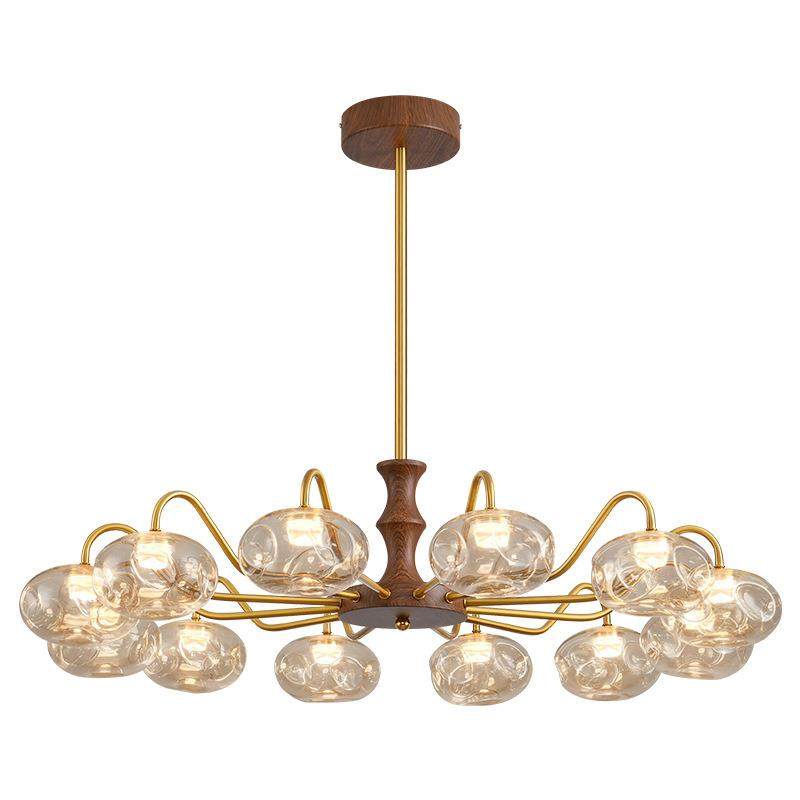 极简大气护眼客厅吊灯新款法式中古枝形吊灯复古餐厅魔豆玻璃吊灯,家装灯饰光源,智能吊灯,淘宝优惠券,粉丝福利购,淘宝优惠卷