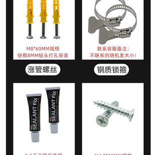 AL凉衣架竿子支架固定架子不锈钢管晾衣架防盗网折叠三角晒架免