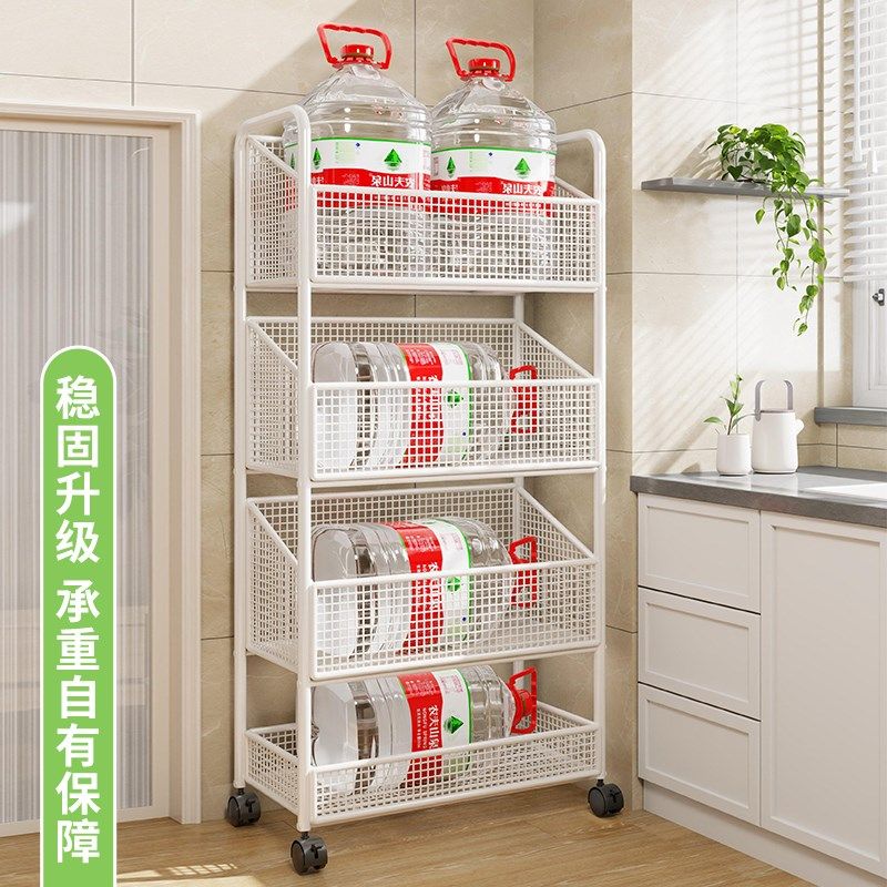 蔬菜水果整理架i家用整理置物架多功能分层简易通风可移动收纳架,收纳整理,家用收纳手推车,淘宝优惠券,粉丝福利购,淘宝优惠卷