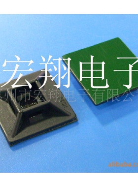 ND28吸盘黑色 粘式配线固定座 定位片 粘式扎带固定座 100只/包