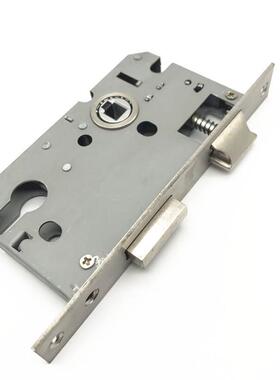 165mam58锁体消声黑色实木卧室内房门不锈钢通用型重弹簧锁具配件