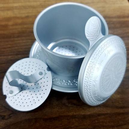 越南进口 中原滴滴壶 手冲铝咖啡过滤器/冲杯/滴漏式过滤杯按压式