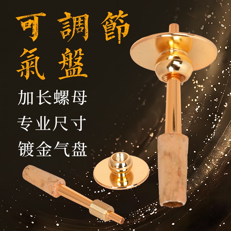 宏艺凤鸣唢呐子黄铜调缝子镀金调气盘唢呐尺