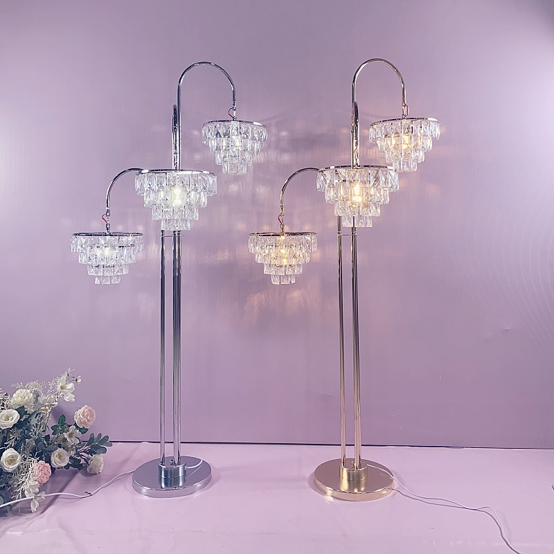 婚庆道具新款水晶灯路引舞台商场陈美效果装饰水晶吊灯路引灯