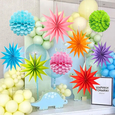 万圣感恩节珠宝店吊装饰场景布置店铺天花板创意浪漫氛围星星挂件