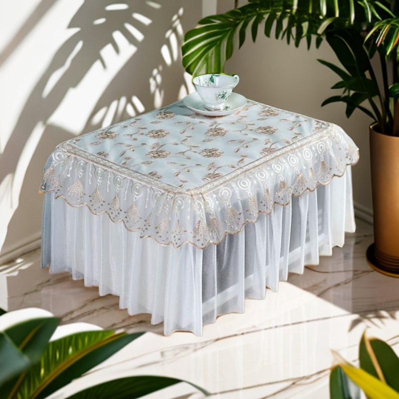 防油防尘打印机盖布微波炉罩子通用透气全包水洗盖巾布艺烤箱罩