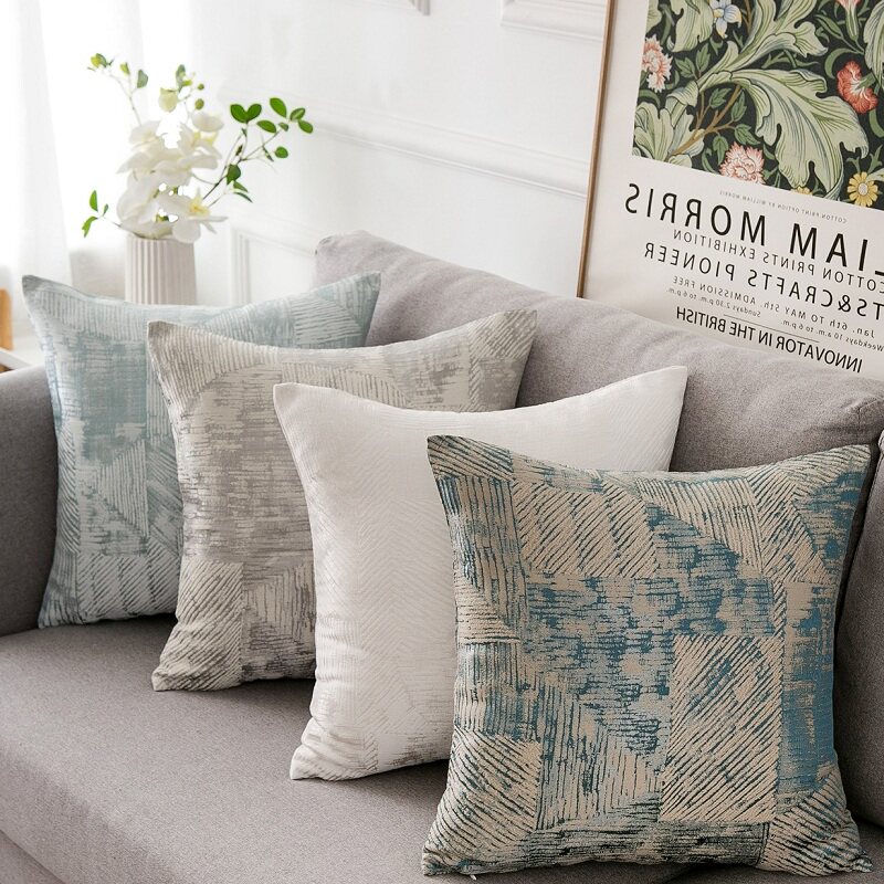 沙发抱枕222新款长方形厚款5555cm靠垫子含芯看电视靠枕