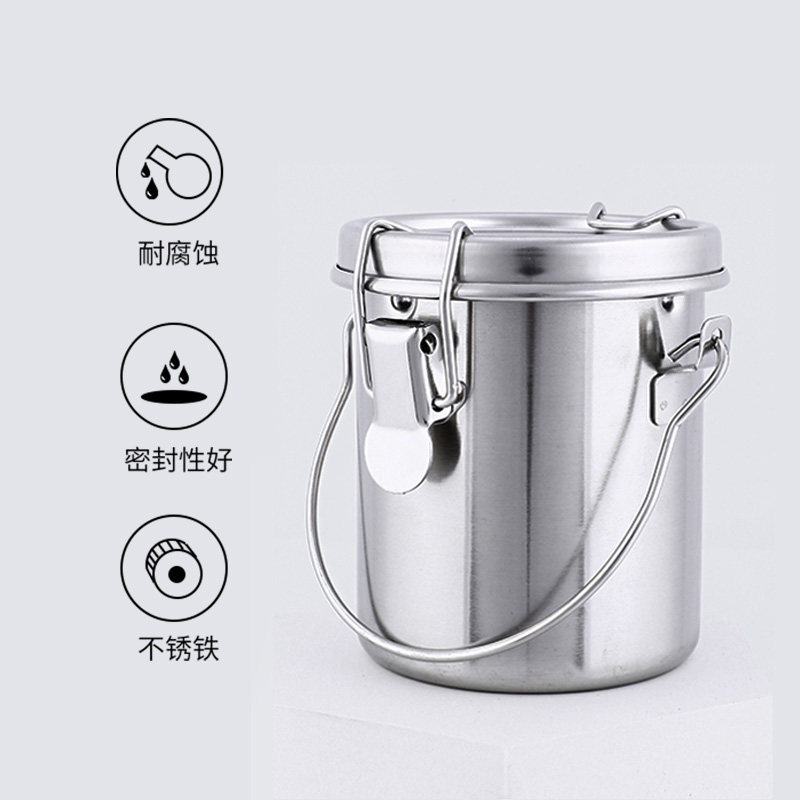 油画洗笔筒洗笔壶小号封闭式金属洗笔筒便携式油画洗笔器防漏带盖