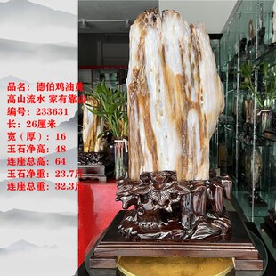 树化玉家居客厅木化玉靠山石天然树化石书房观赏石木化石
