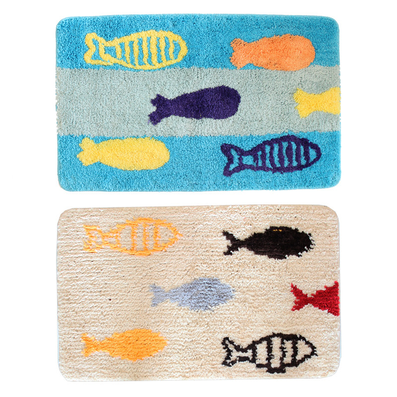 小鱼地垫浴室吸水地垫门口卧室防滑防水洗地垫门垫地毯,居家布艺,家用脚垫,淘宝优惠券,粉丝福利购,淘宝优惠卷