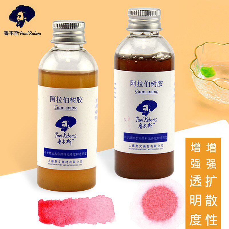 鲁斯牛胆汁水彩颜料初学者装分装自制固彩手绘画画工具珠光色调和