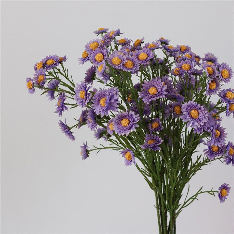 新款油画色风车菊多头洋甘菊雏菊仿小野菊真假婚礼装饰插