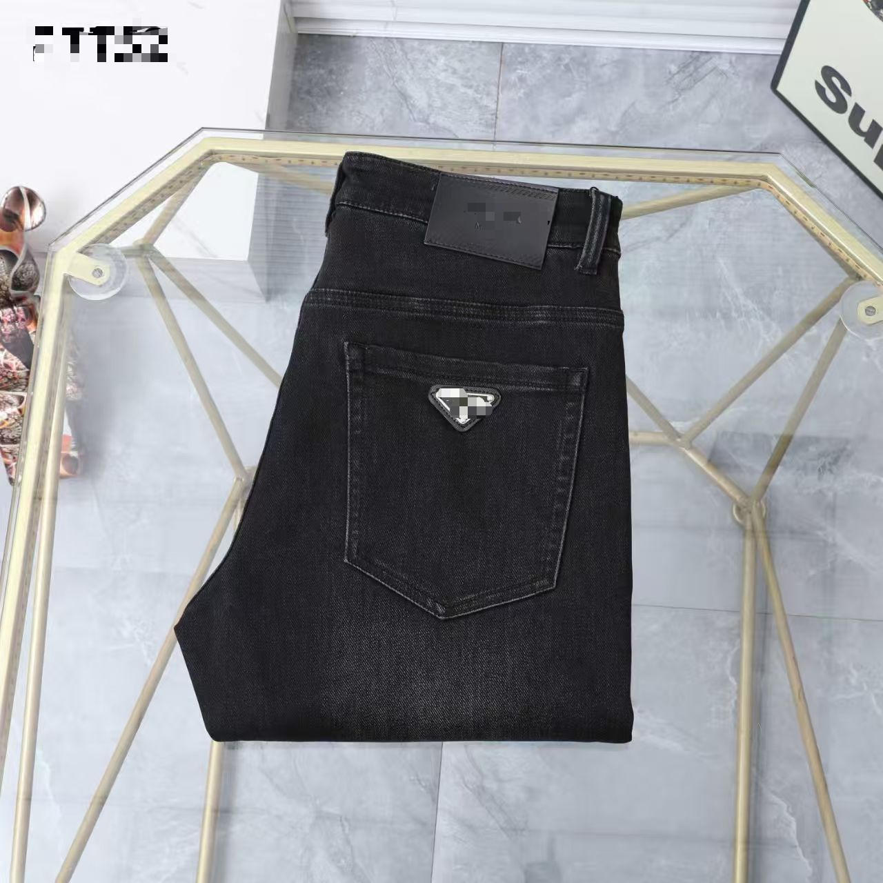 【何仙儿专属】25新款男士牛仔裤时尚百搭修帅气休闲长裤子wy3016