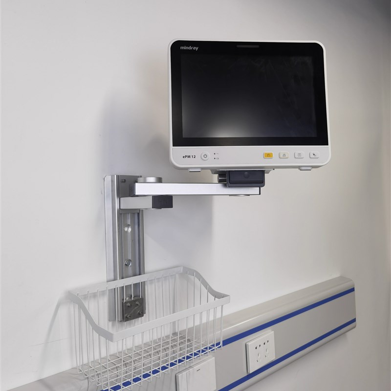 定制 迈瑞科曼宝莱特n理邦中旗GE监护仪壁挂墙架 旋转摇摆支架带