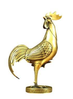 纯铜鸡黄铜公鸡摆件生肖金鸡报喜金鸡独立 金鸡报晓家居客厅送礼