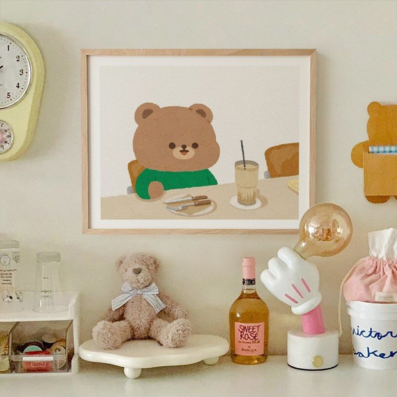 ins可爱卡通挂画卧室儿童房温馨壁画餐厅电表箱装饰画开关遮挡画,家居饰品,现代装饰画,淘宝优惠券,粉丝福利购,淘宝优惠卷