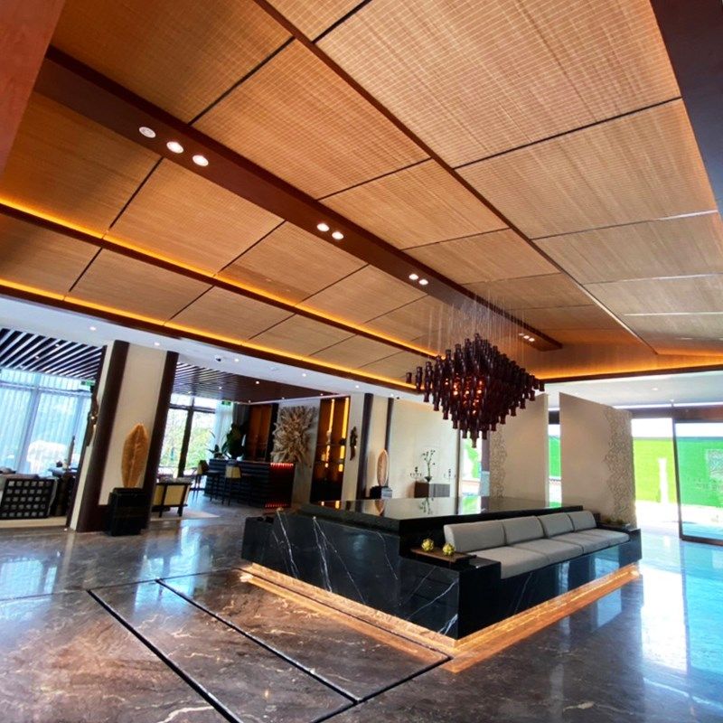 竹席悬吊式天花板墙面装饰竹帘子休闲 农场饭厅工程民宿木屋,床上用品,竹席,淘宝优惠券,粉丝福利购,淘宝优惠卷