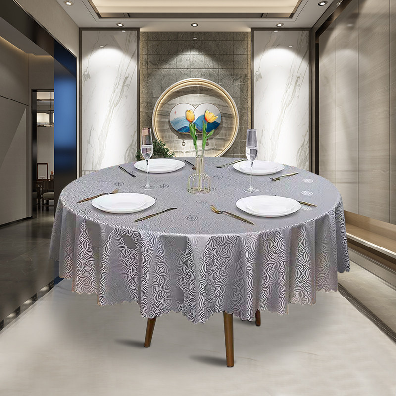 酒店饭店桌布防水防油免洗防烫圆桌餐布大圆桌家用台布圆形餐桌垫,居家布艺,桌布,淘宝优惠券,粉丝福利购,淘宝优惠卷