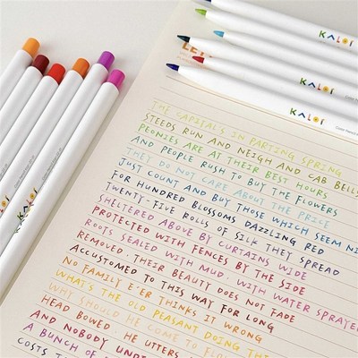 kalor绮彩自动彩铅36v色套装学生专用不断芯绘画油性按动铅笔