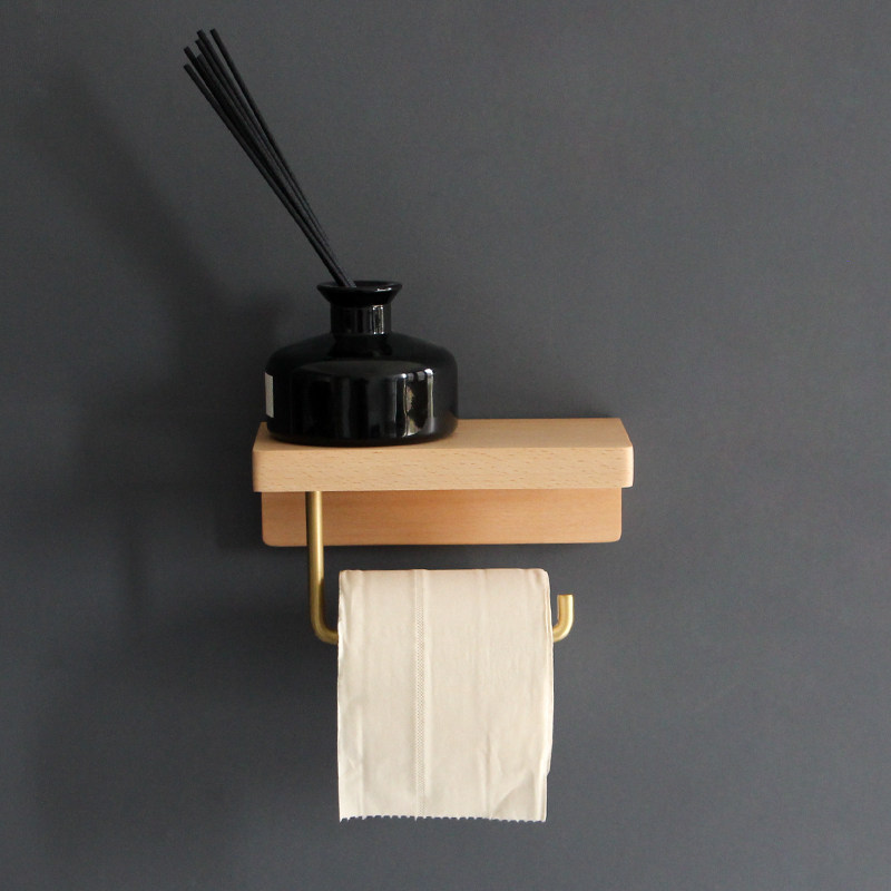 卫生间实木纸巾架厕所卷筒纸架卫生纸胡桃木置物架免打孔纸巾盒,家装主材,卷纸器/纸巾架,淘宝优惠券,粉丝福利购,淘宝优惠卷