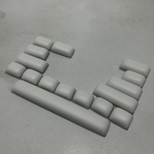 白色馒头主题键帽17颗MOG高度键