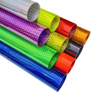 跨境新品 汽车变色龙大灯膜尾灯膜改色膜蜂窝镭射彩虹摩托车前大灯