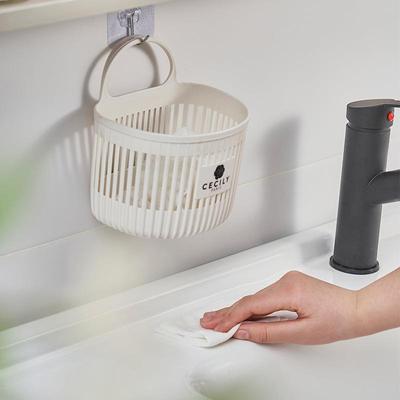 简约置物篮多功能收纳筐小挂篮置物架浴室吊篮家用壁挂式收篮子