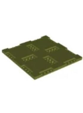 乐高/LEGO零件 6396387 69958 橄榄绿色 16x16公路底板十字路口
