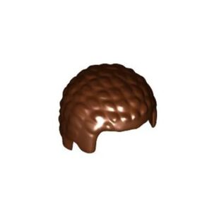 乐高LEGO 6151877 21778 红棕色 人仔头发 自然卷发 男孩男士头发