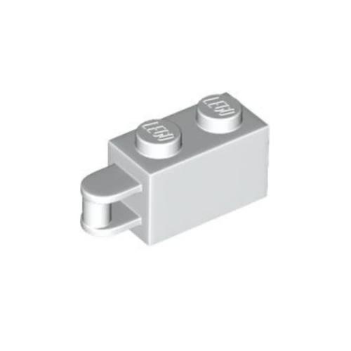 乐高LEGO积木零配件 34816 26597 6198933 白色 1x2 单侧铰链砖