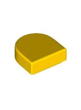 乐高/LEGO积木零件 6300104 24246 35399 黄色 1X1半圆光面板