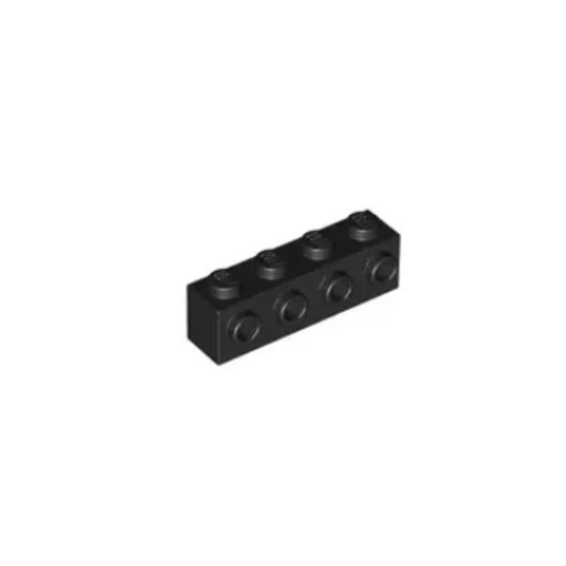 乐高/LEGO积木零配件 4162443 30414 黑色 1x4 单侧带转接凸点砖