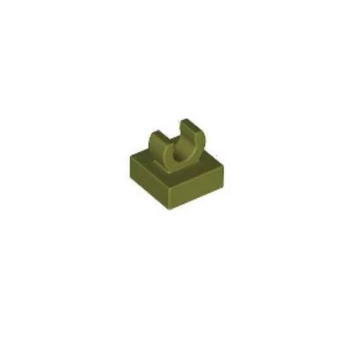 乐高LEGO零件 6483528 15712 2555 44842 橄榄绿色 1x1 O型夹口板