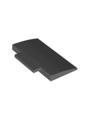 乐高LEGO积木零配件 6325420 71771 深灰色 5x8x2/3 弧斜面砖