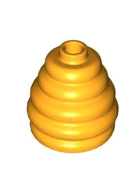 乐高/LEGO积木零件 6207256 35574 亮浅橙色 马蜂窝 蜂窝 可套头