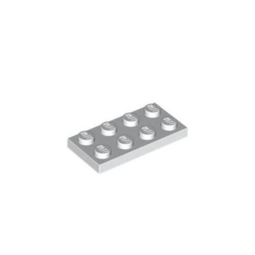 乐高/LEGO积木零配件 302001 3020 白色 2x4 基础板