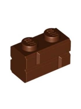 乐高/LEGO积木零件 6361793 98283 棕色 1x2格纹墙砖
