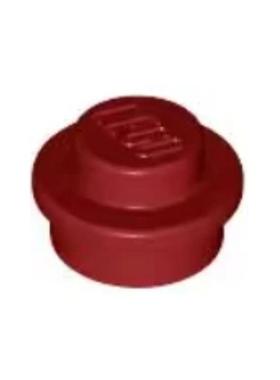 乐高/LEGO 6314247 4073 6141 4209387 6514051深红色 1x1小圆板