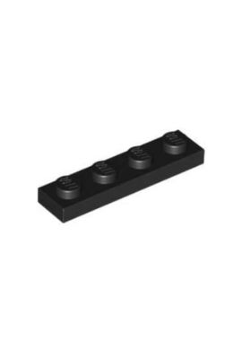乐高/LEGO积木零件 371026 3710 黑色 1x4 基础板 4颗粒板