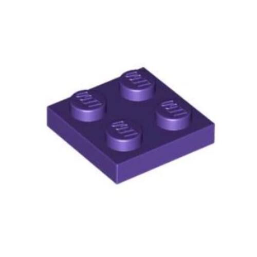乐高LEGO积木配件 6047422 3022 94148 深紫色 2x2 基础板4224861