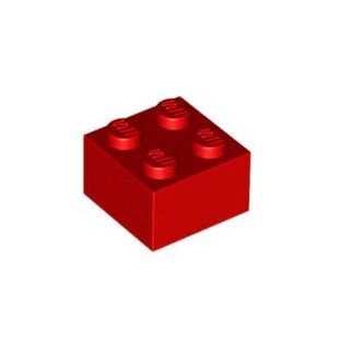 乐高/LEGO积木零配件 300321 3003 6223 红色 2x2 基础砖 4103590