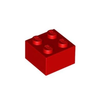 乐高/LEGO积木零配件 300321 3003 6223 红色 2x2 基础砖 4103590