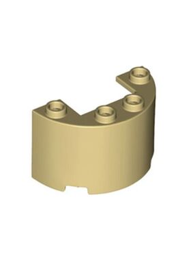 乐高/LEGO零配件 6234107 24593 米色 2x4x2 弧形砖 壁板 6249554