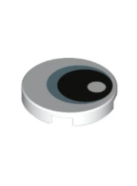 乐高/LEGO 6252746 14769pb264 6545236 白色 2x2光面印刷板 眼睛