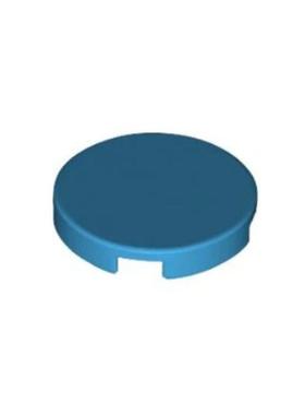 乐高/LEGO积木零件 6346764 14769 83056 深湖蓝色 2x2光面圆板