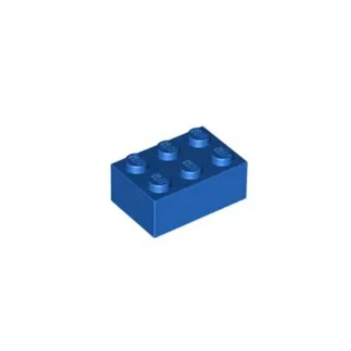 乐高/LEGO积木零配件 300223 3002 蓝色 2x3 基础砖