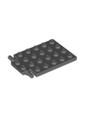 乐高/LEGO积木零件 4595710 92099 深灰色 4x6 活动门板